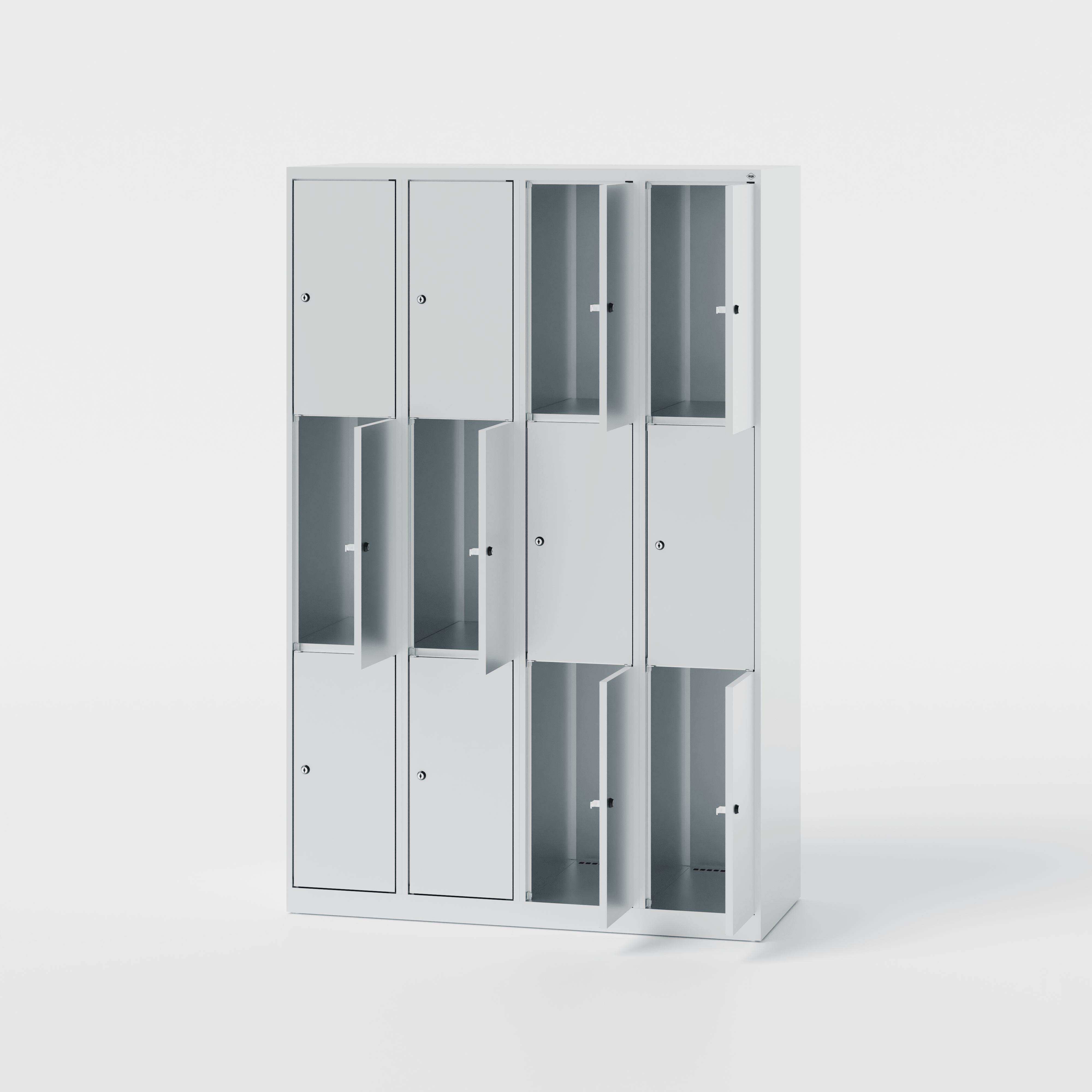 Classic PLUS Schließfachschrank, 12 Fächer, 120 cm