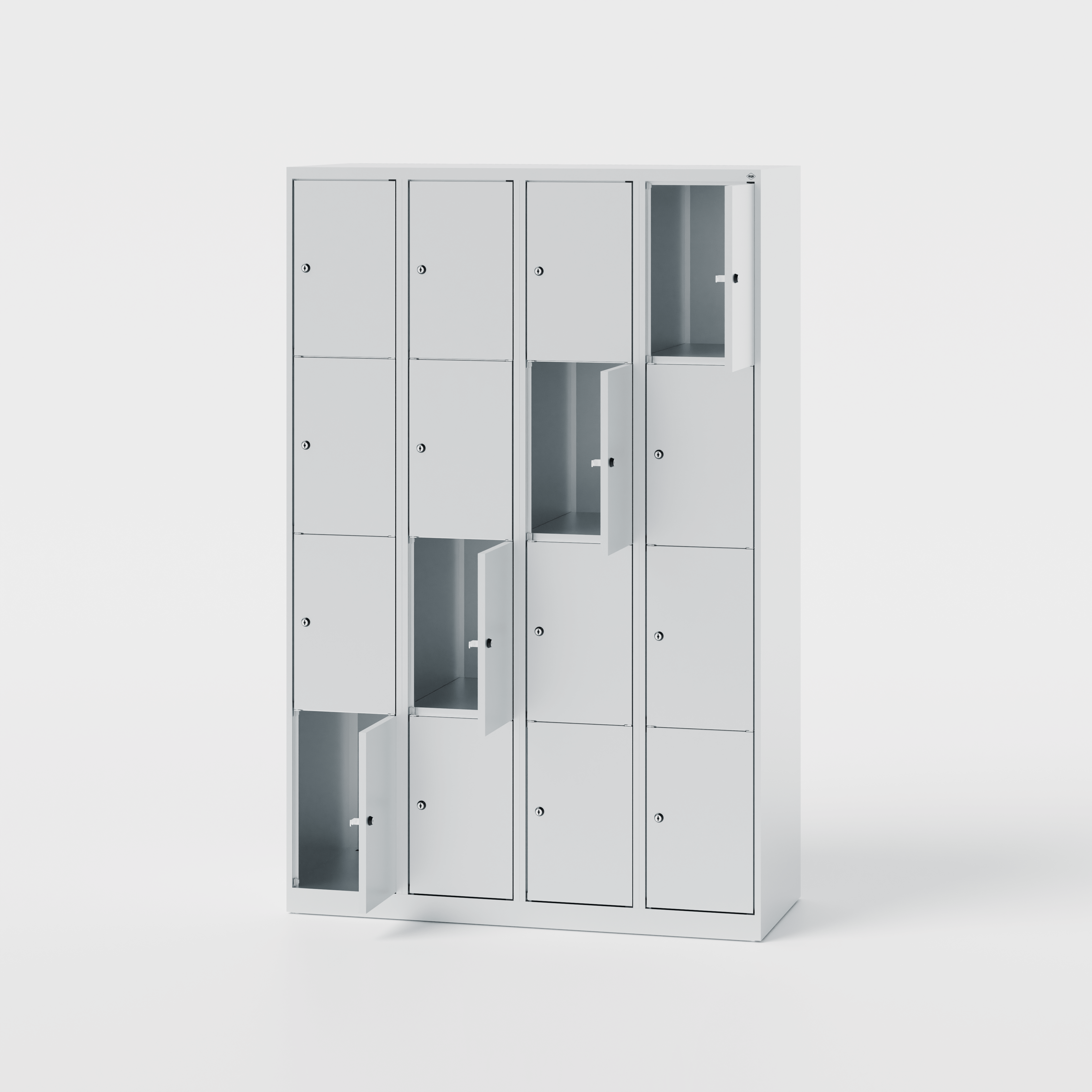 Classic PLUS Schließfachschrank, 16 Fächer, 120 cm