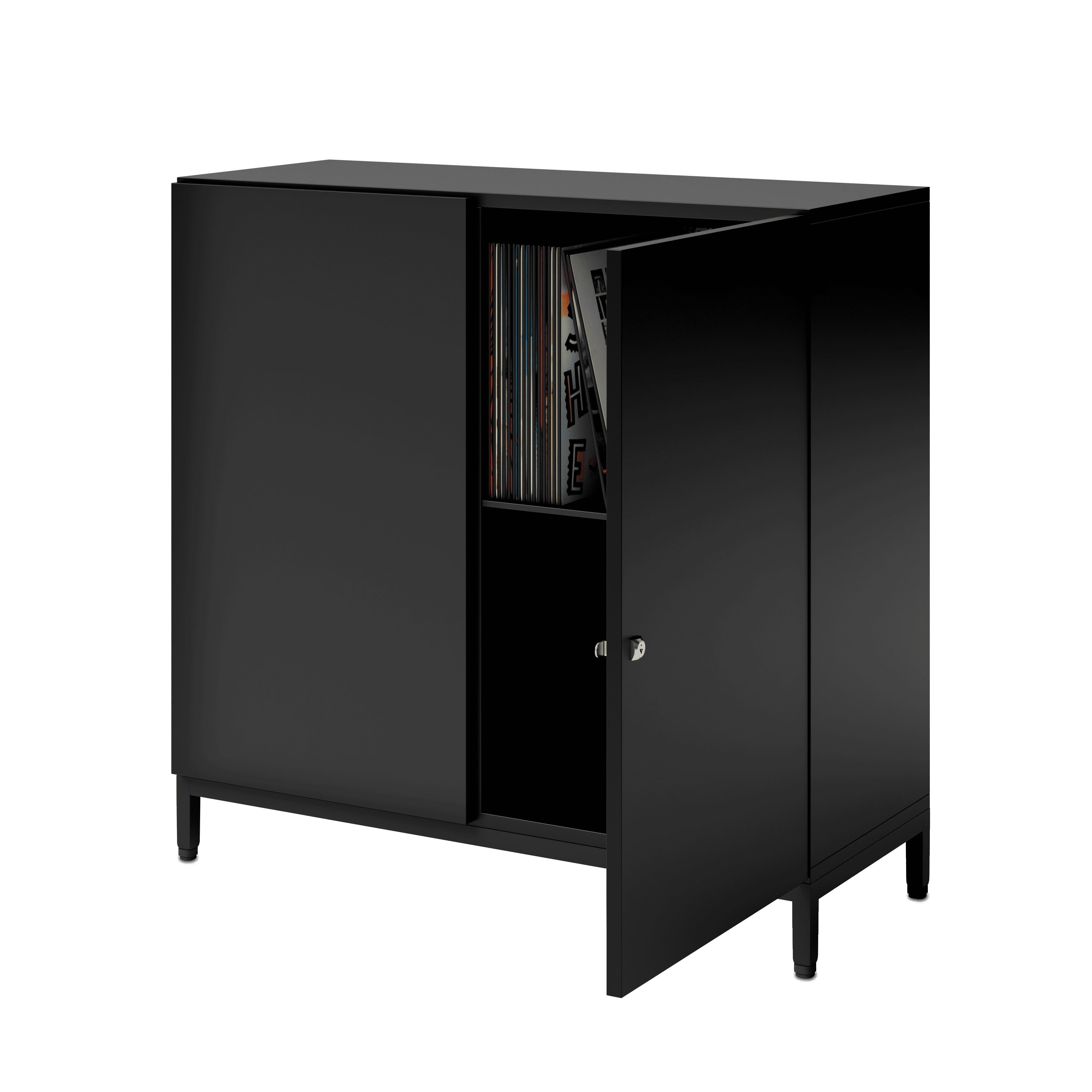 Vinylschrank aus Holz