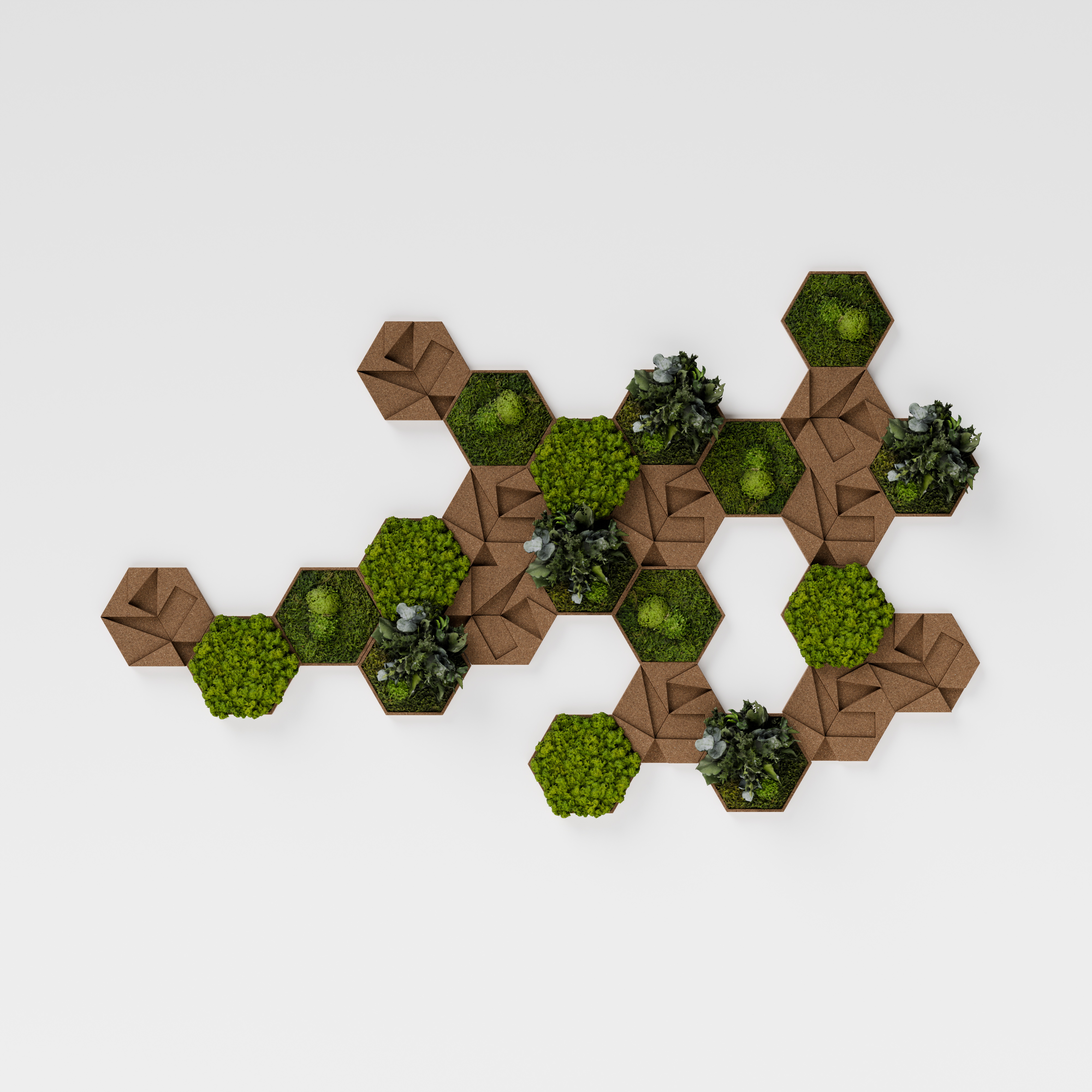 Kork-Hexagon 25er Set