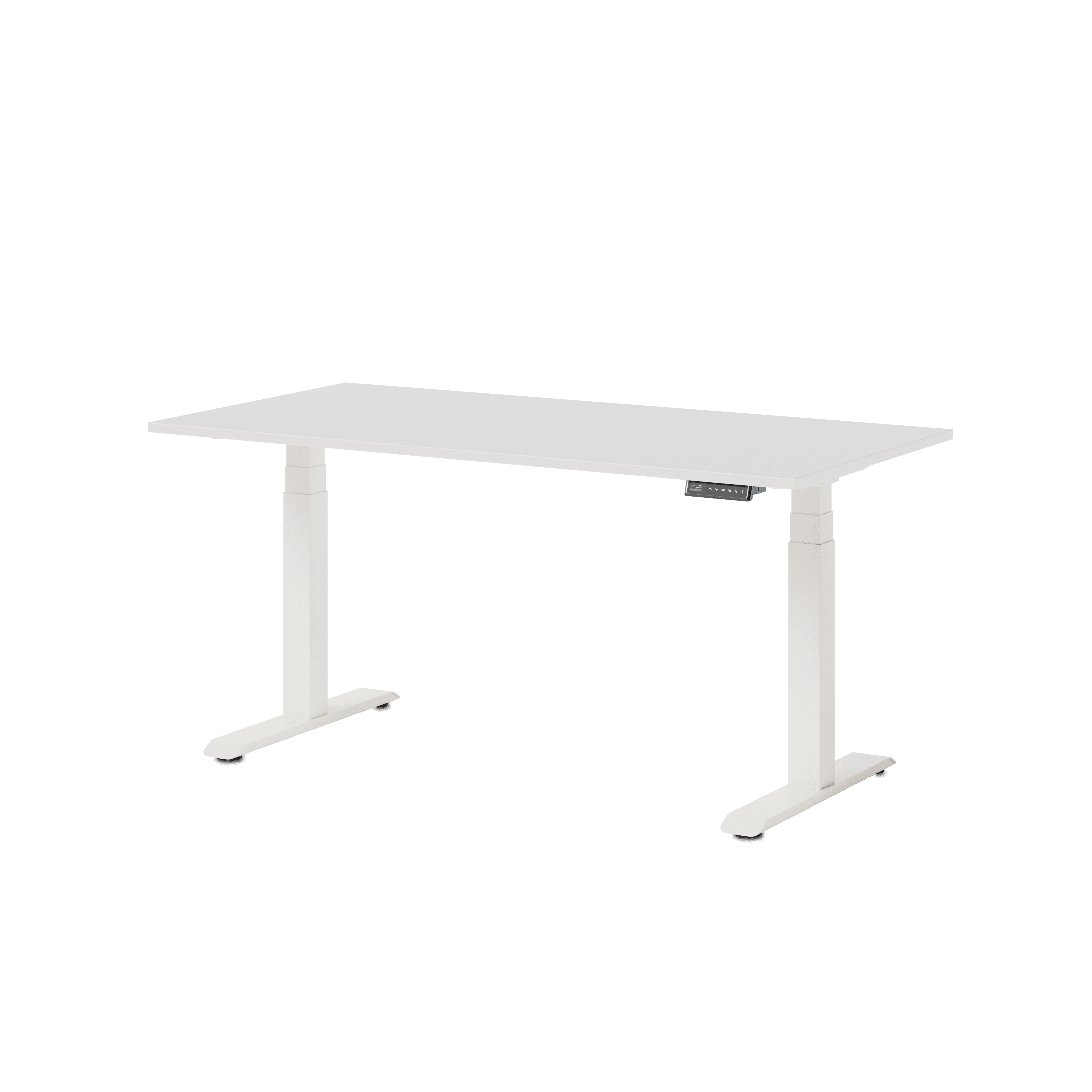eDesk elektrisch höhenverstellbarer Schreibtisch Gestell eckig