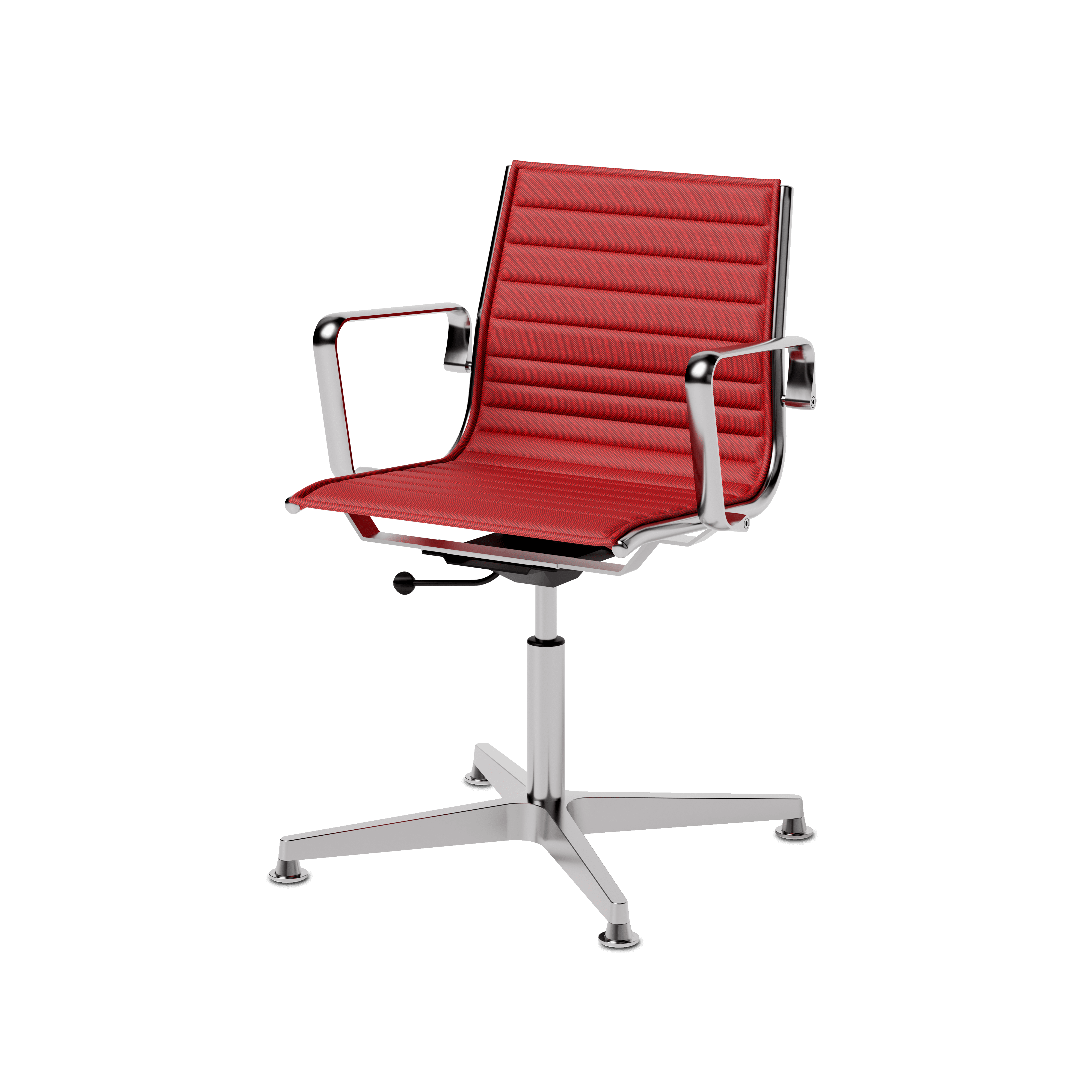 Fly Konferenzstuhl mit niedriger Rückenlehne mit Flachpolster