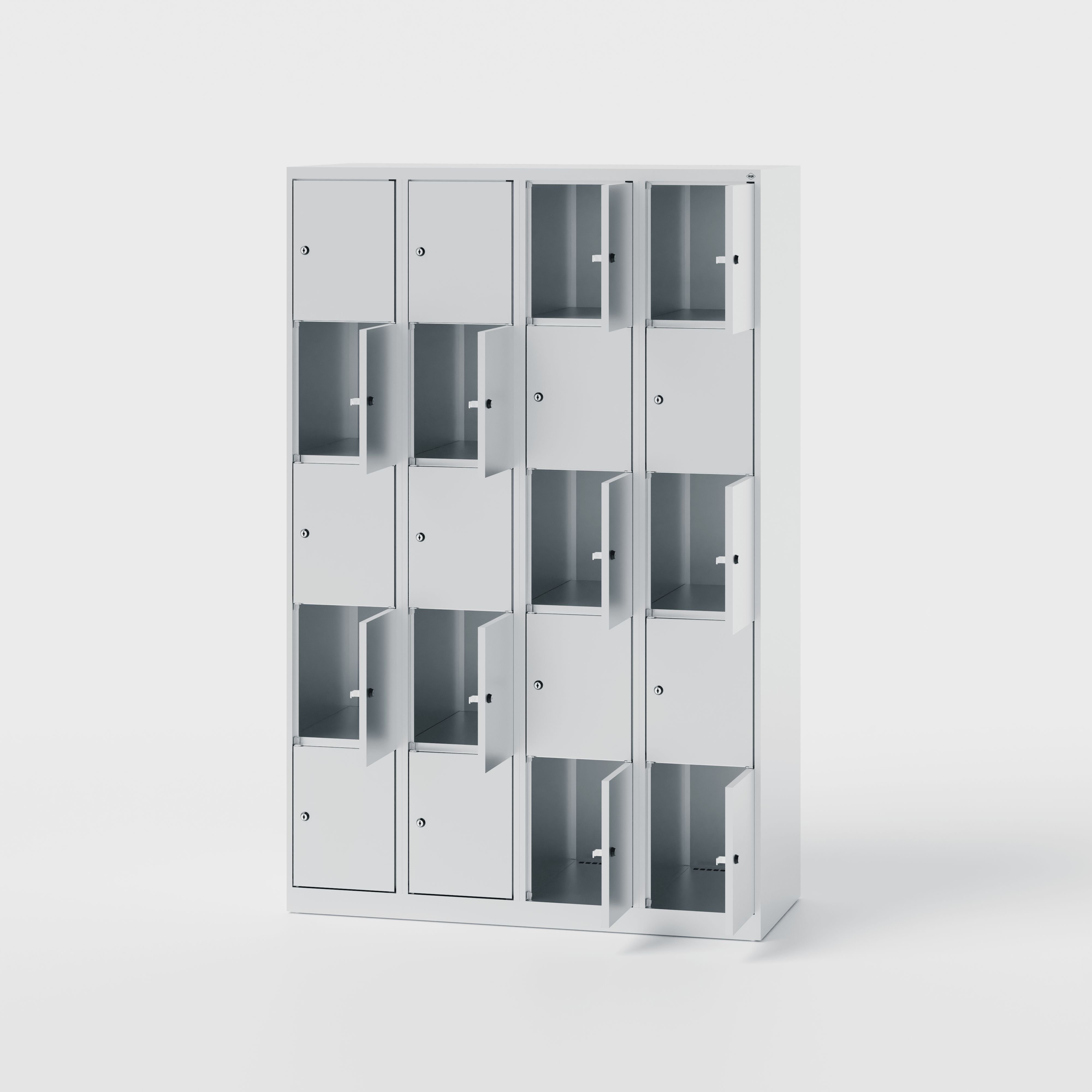 Classic PLUS Schließfachschrank, 20 Fächer, 120 cm