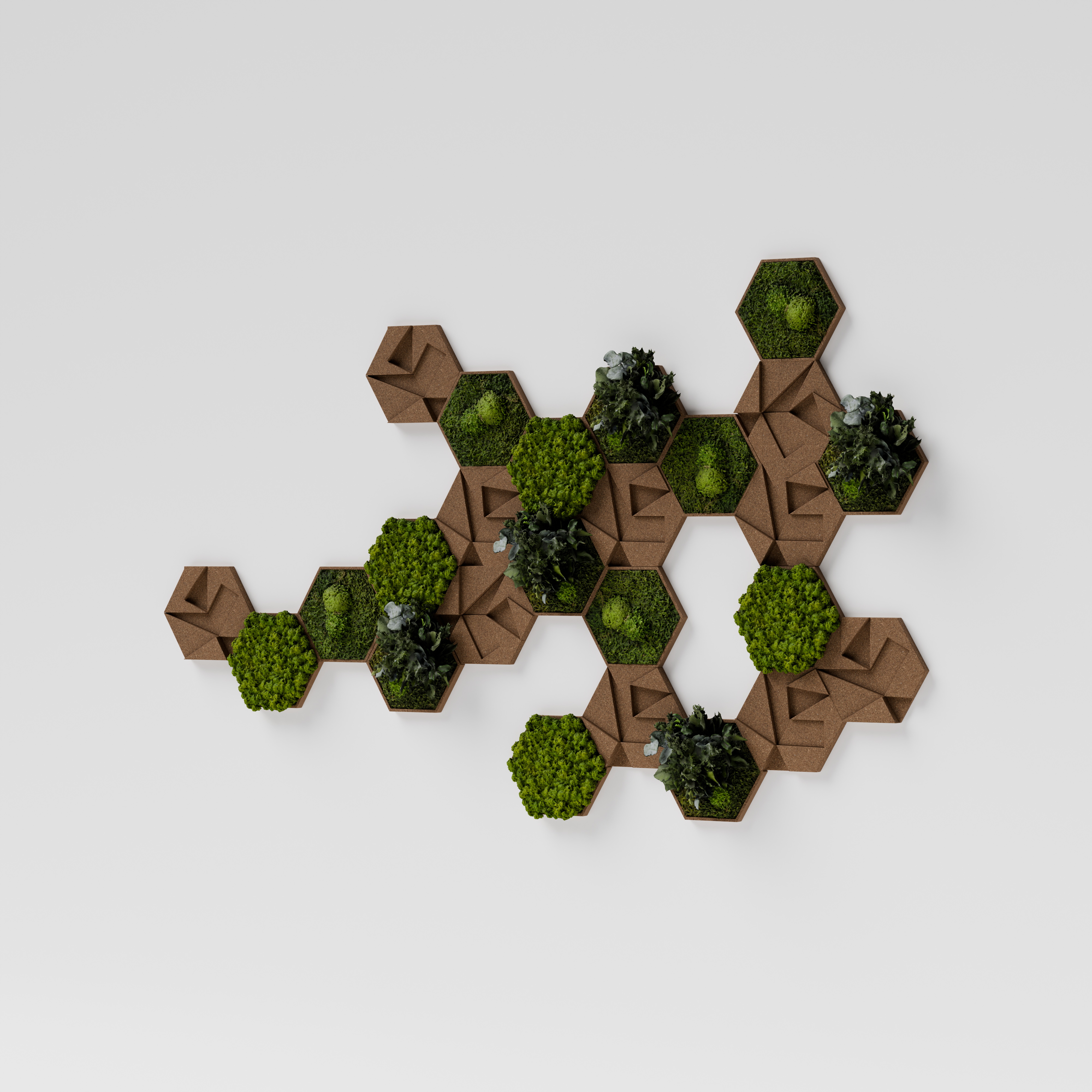 Kork-Hexagon 25er Set