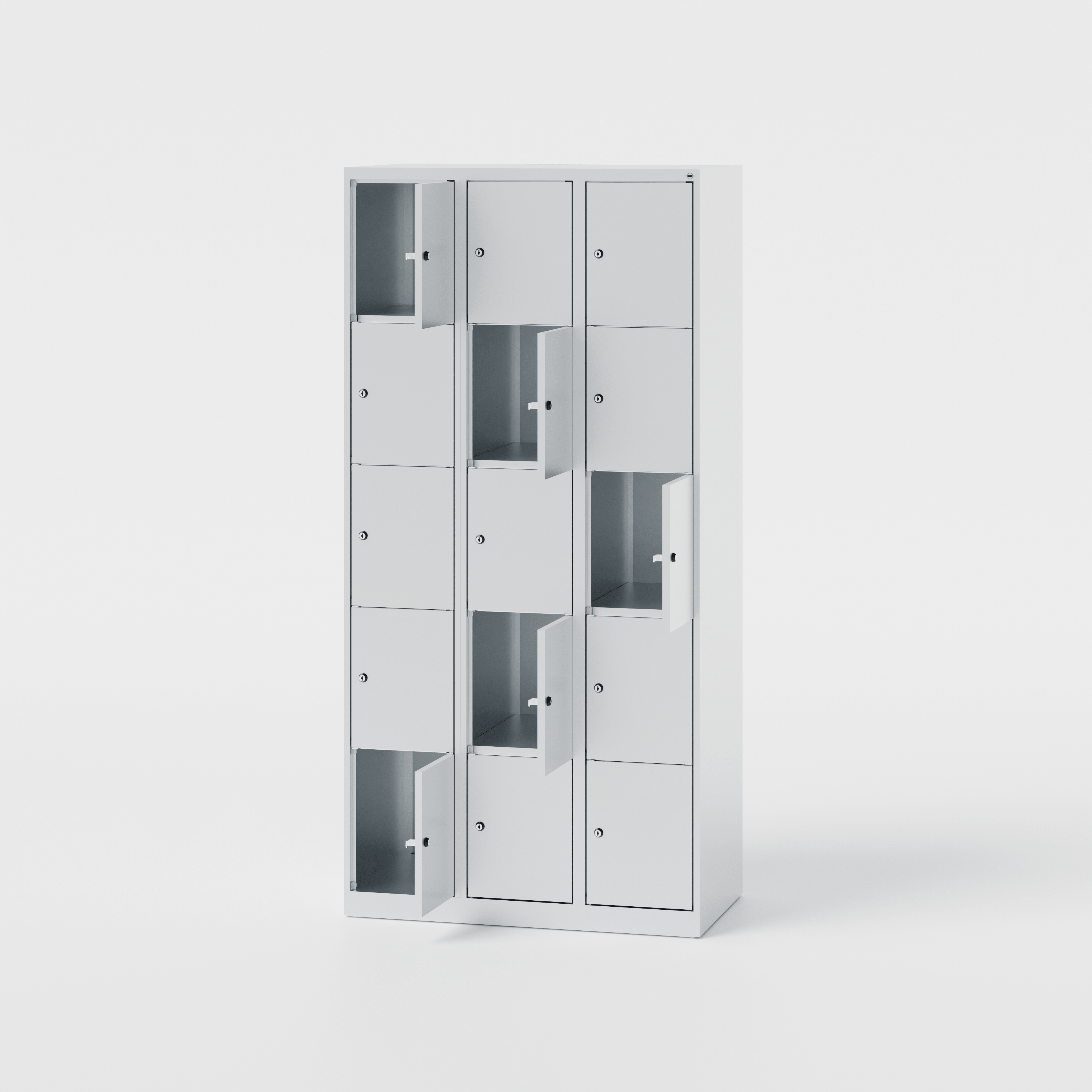 Classic PLUS Schließfachschrank, 15 Fächer, 90 cm