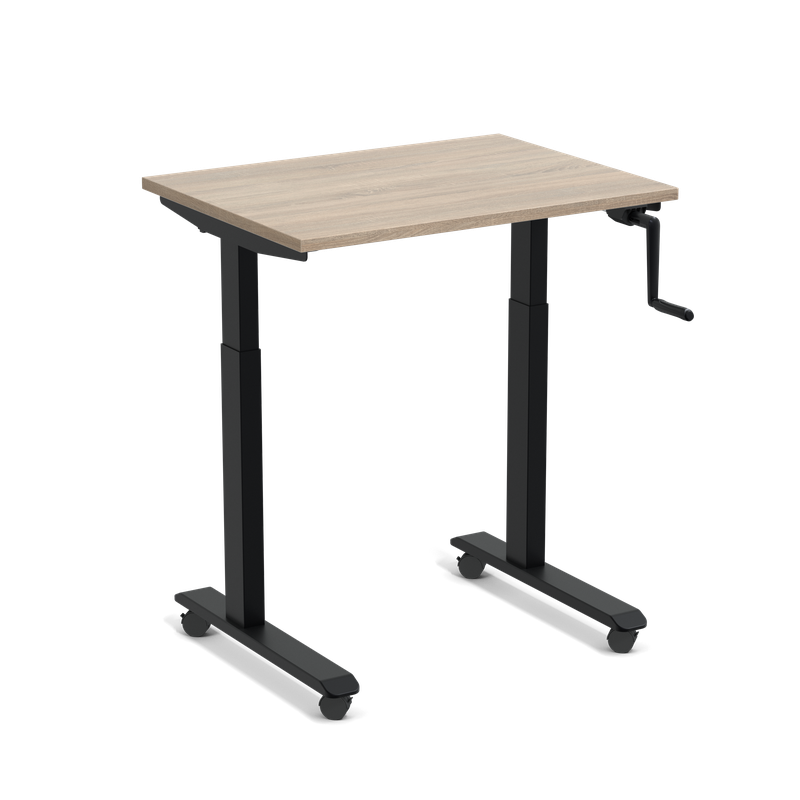 StudyDesk – Kleiner höhenverstellbarer Schreibtisch mit Handkurbel