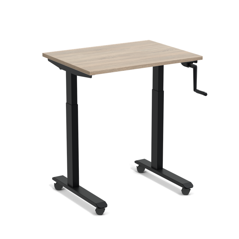 StudyDesk – Kleiner höhenverstellbarer Schreibtisch mit Handkurbel