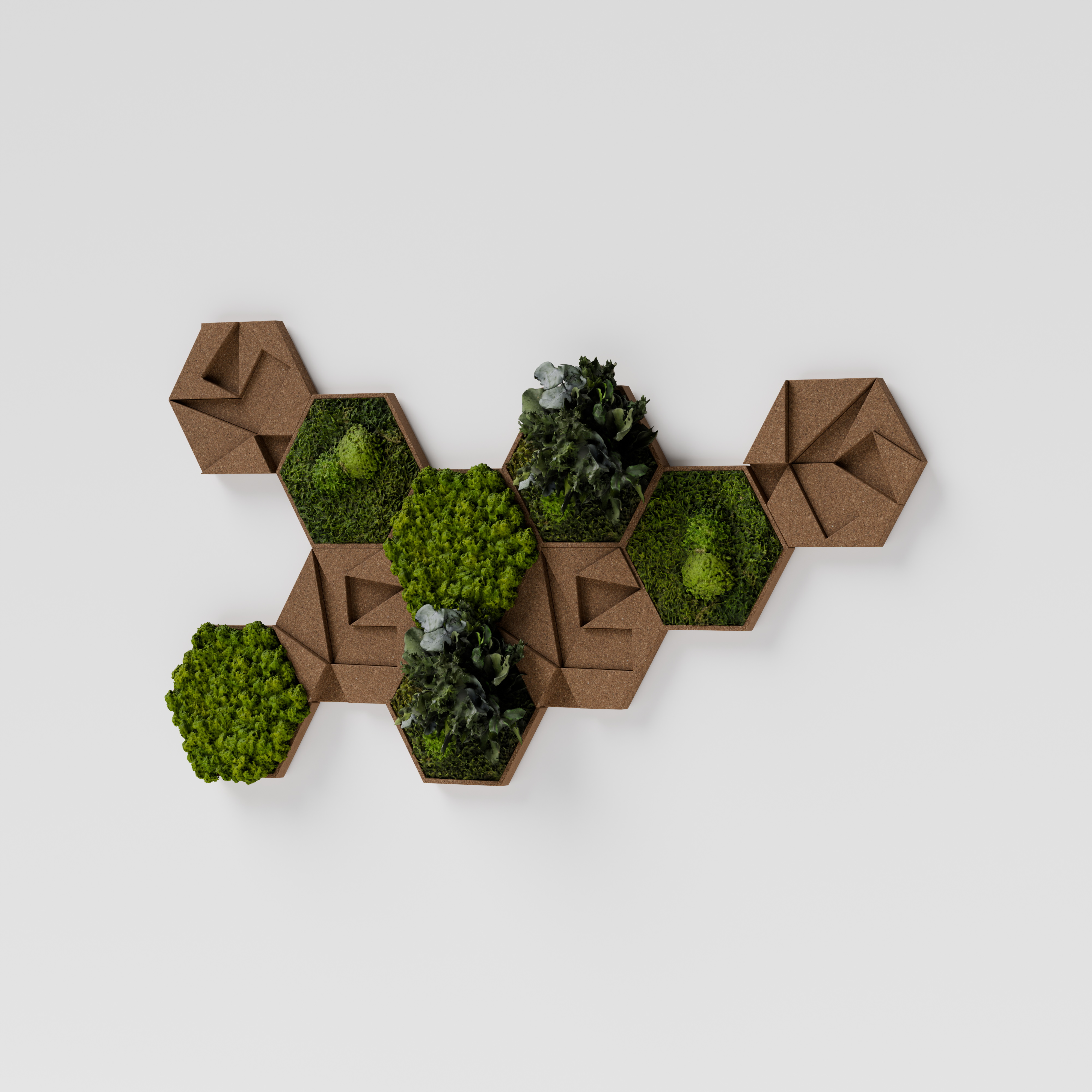 Kork-Hexagon 10er Set