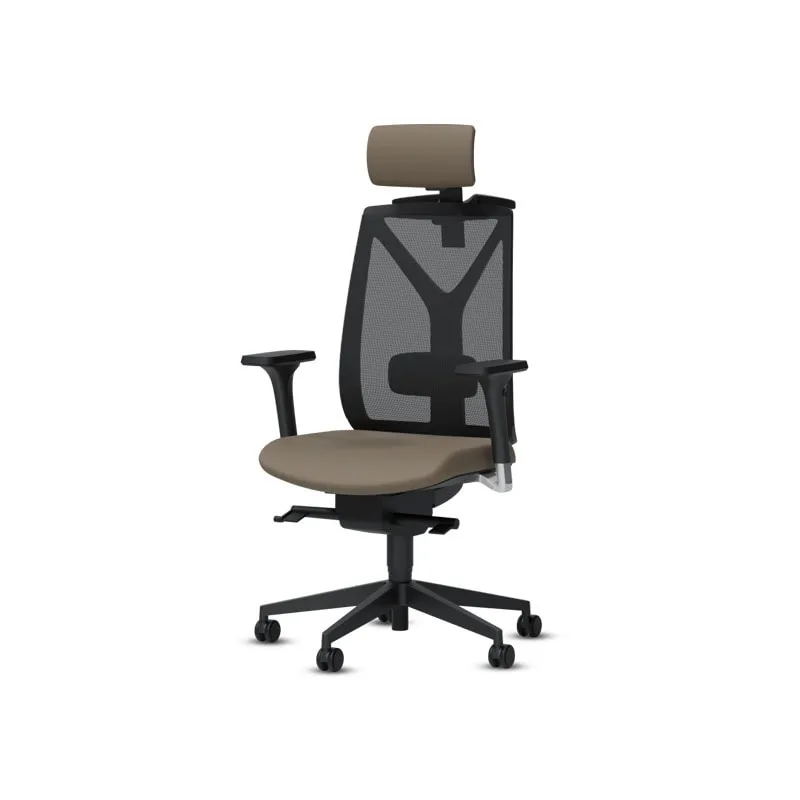 Bürostuhl der Marke LD Seating Modell Leaf mit atmungsaktivem Netzrücken