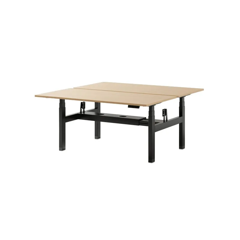 Höhenverstellbarer Team-Schreibtisch eDesk von Schultz mit unabhängiger Höheneinstellung der Tischplatten