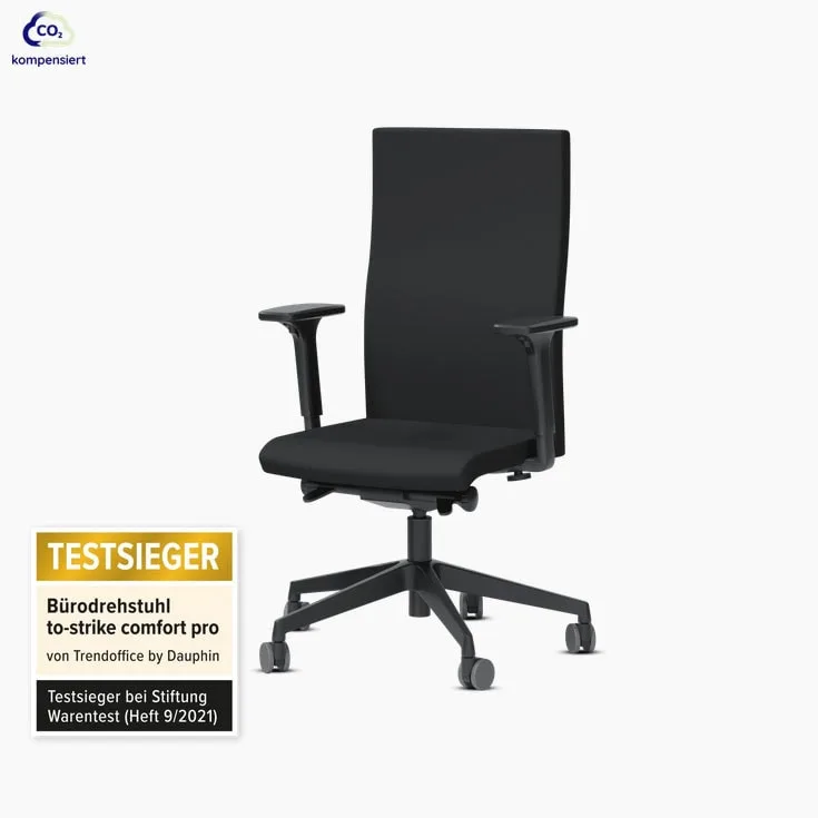 To-Strike Comfort Pro ergonomischer Bürostuhl mit Synchronmechanik und Lumbalstütze für das Homeoffice