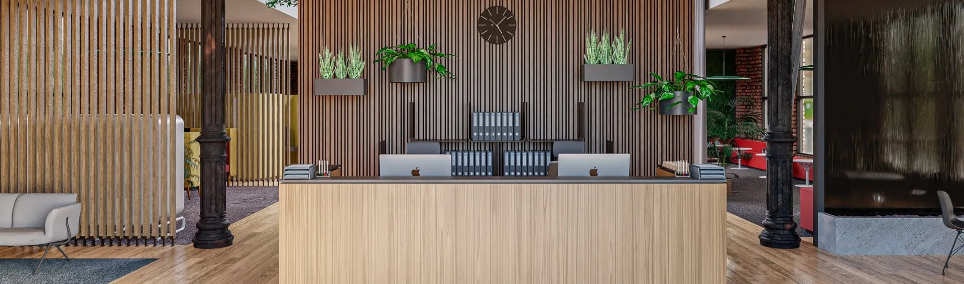 Empfangsbereich gestalten – Tipps für einen einladenden ersten Eindruck im Büro.