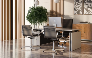 Effizientes und ergonomisches Arbeiten mit zwei Bildschirmen am modernen Arbeitsplatz