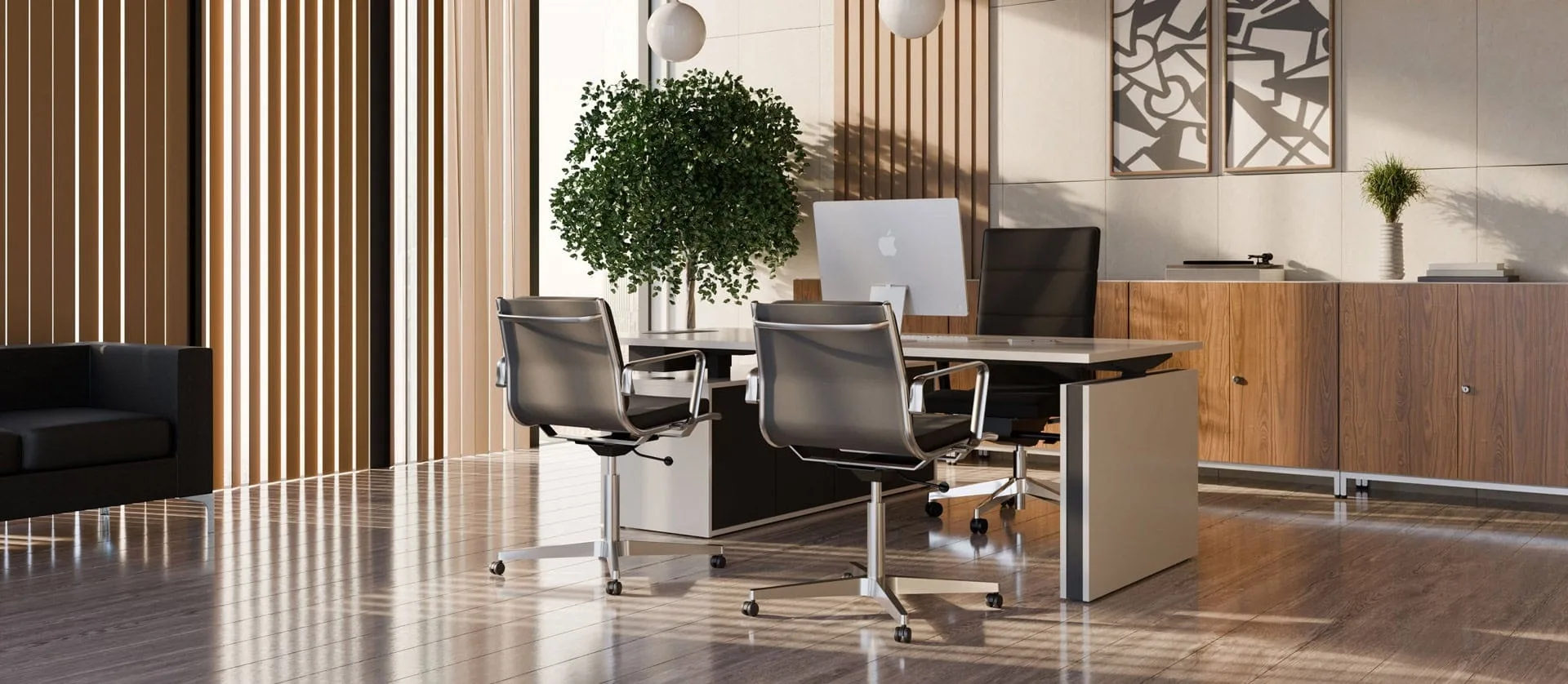 Effizientes und ergonomisches Arbeiten mit zwei Bildschirmen am modernen Arbeitsplatz