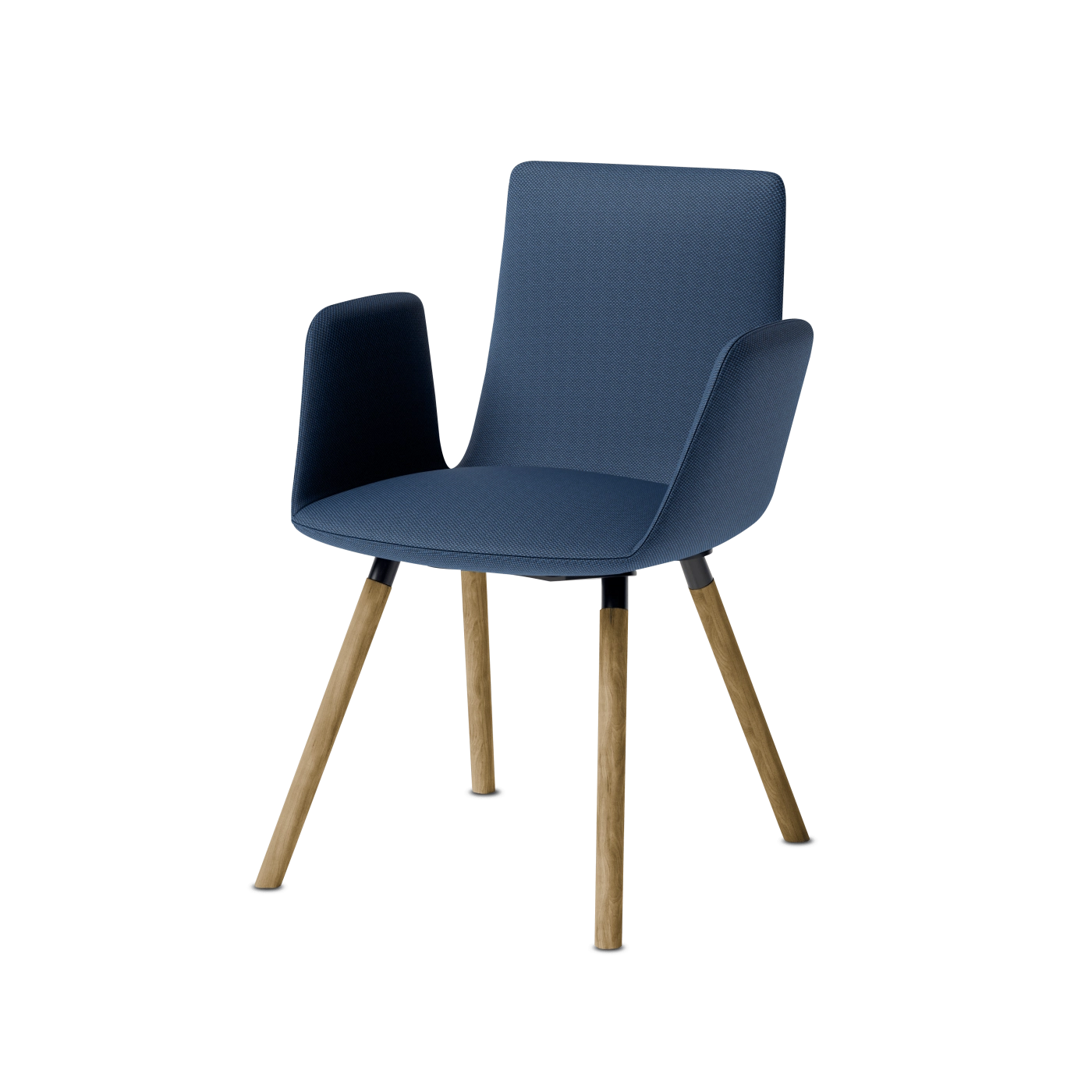 Harmony Modern Konferenzstuhl mit Vierfußgestell aus Holz – ergonomischer Stuhl mit Wippmechanik