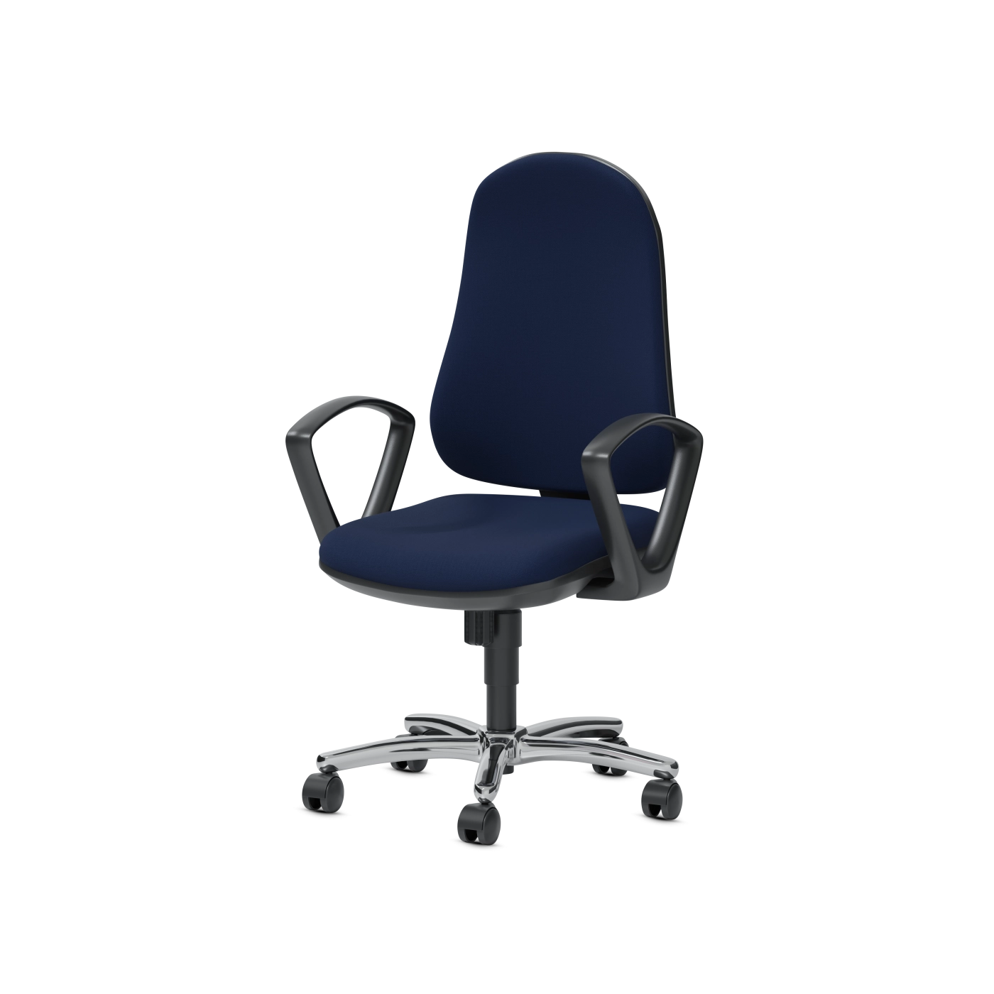 Synchro Steel Bürostuhl – ergonomischer Schreibtischstuhl mit Bandscheibensitz und stufenloser Höhenverstellung