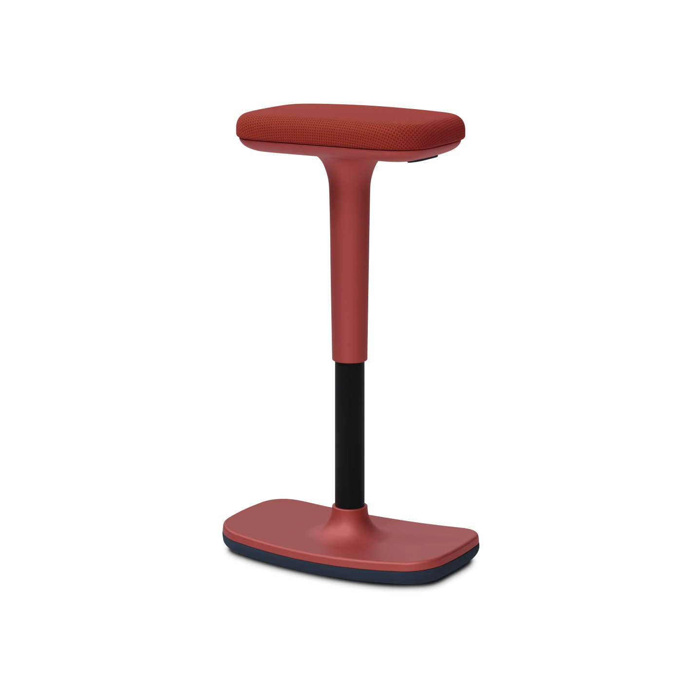To-Swift Work – ergonomischer Stehsitz-Hocker mit Wippfunktion und Höhenverstellung für aktives Sitzen rot