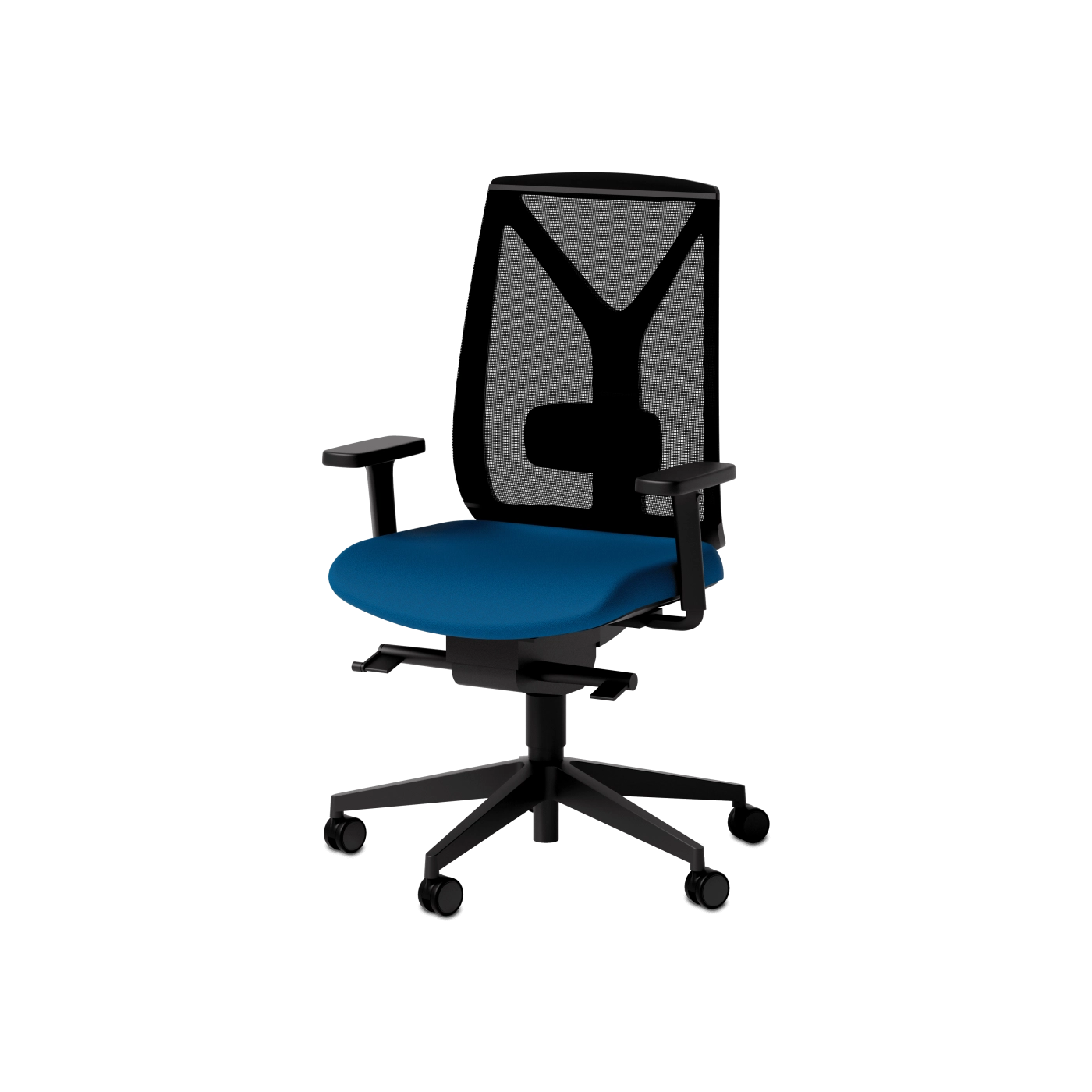 LD Seating Bürostuhl Leaf in Blau – ergonomischer Drehstuhl mit transparentem Design bei Schultz