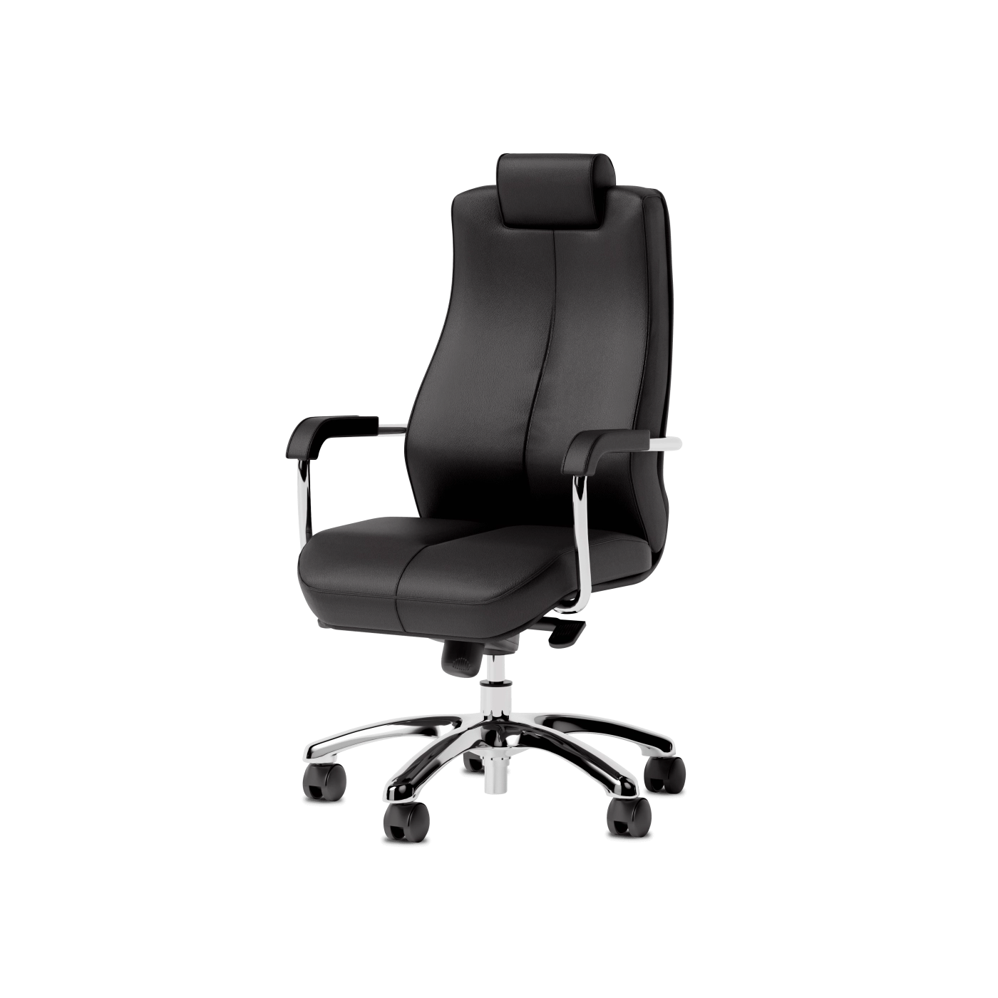 Nowy Styl Sonata Schwerlast-Bürostuhl Schwarz – ergonomischer Drehstuhl